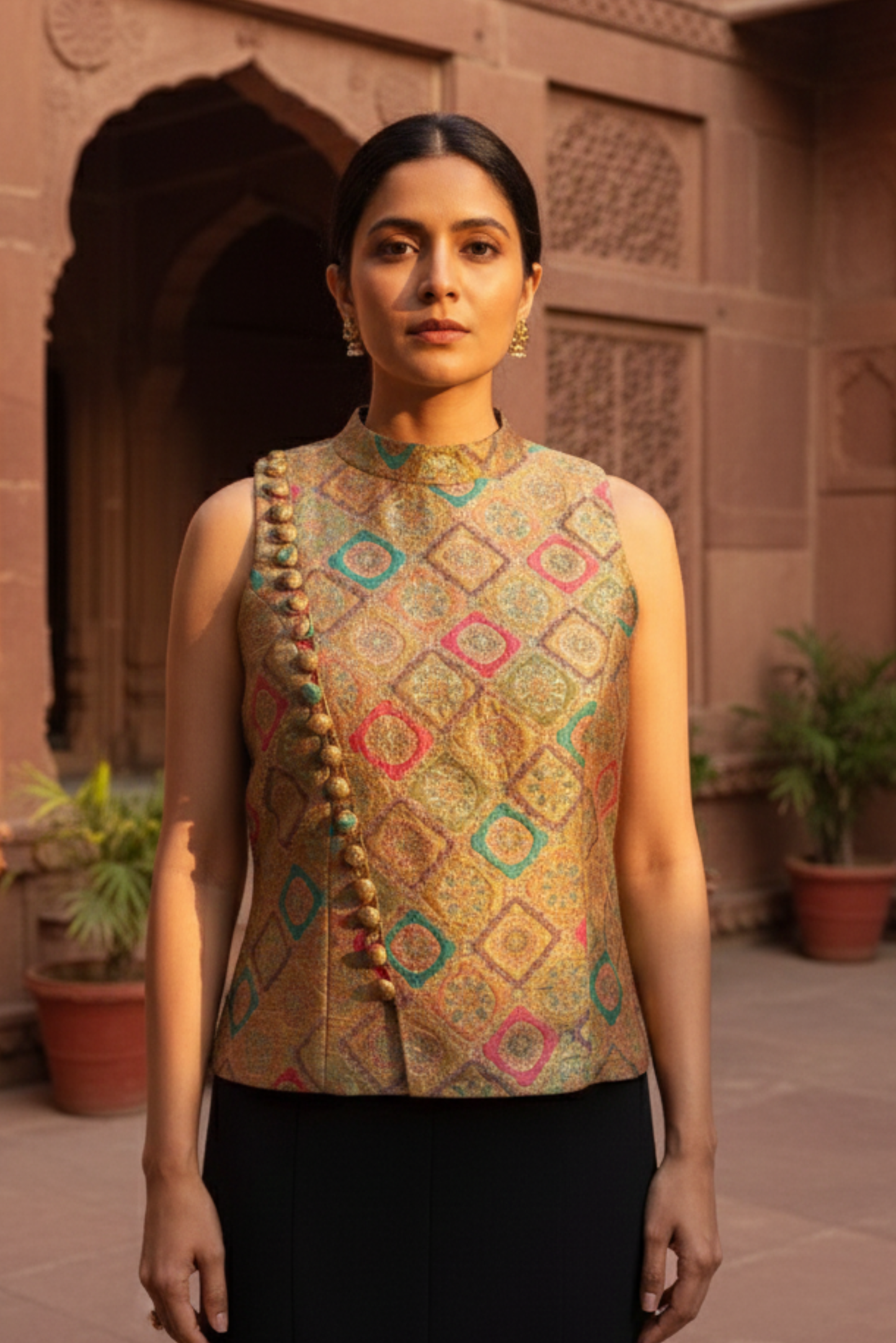 Rudrama Devi Bandhgala Top