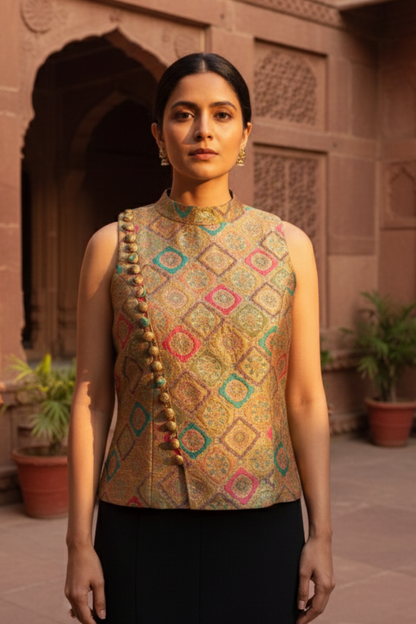 Rudrama Devi Bandhgala Top