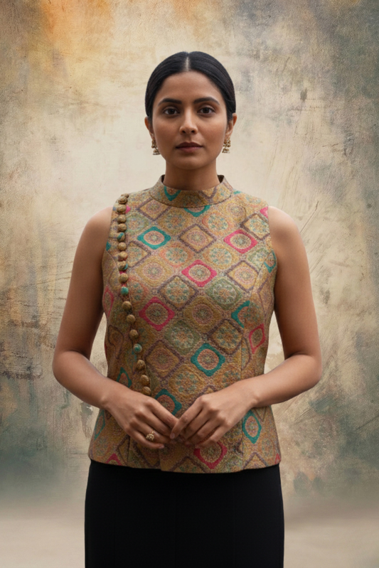 Rudrama Devi Bandhgala Top