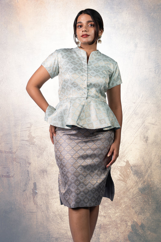 Rani Chennamma Peplum Co-ord Set