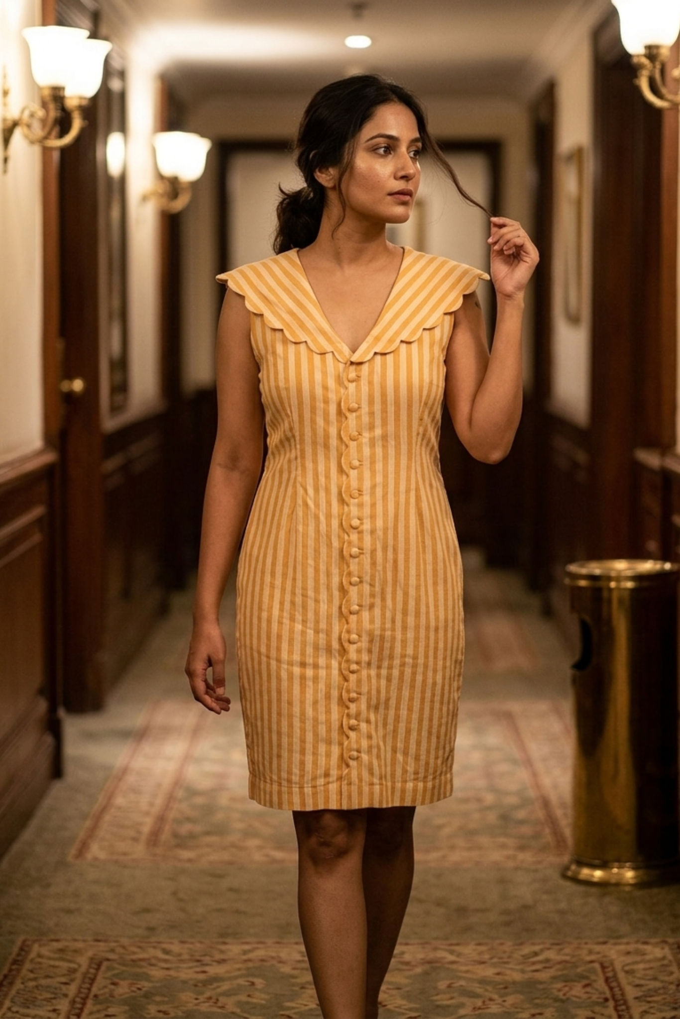The Purnima B. Collared Dress