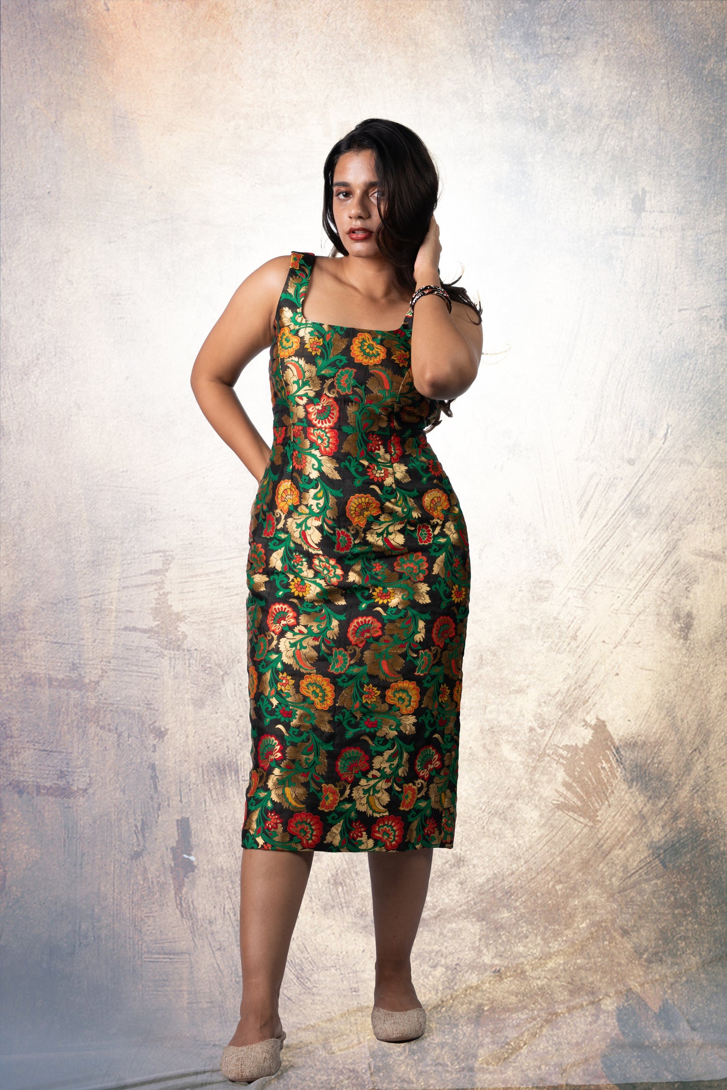 Gayatri Devi Sculpt Dress