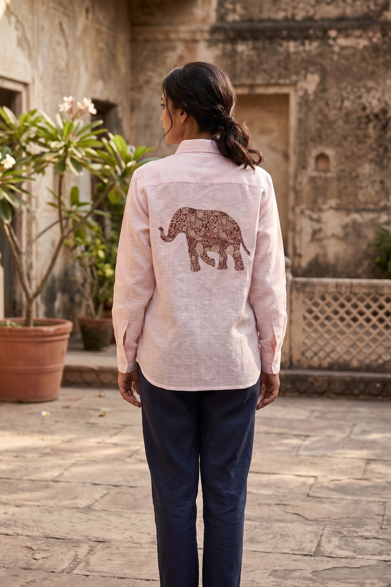 The Vijaya Lakshmi Patch Shirt