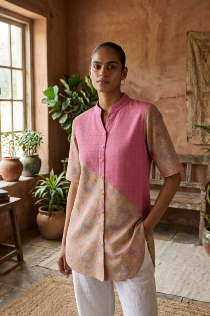 The Dakshyayani Long Line Shirt