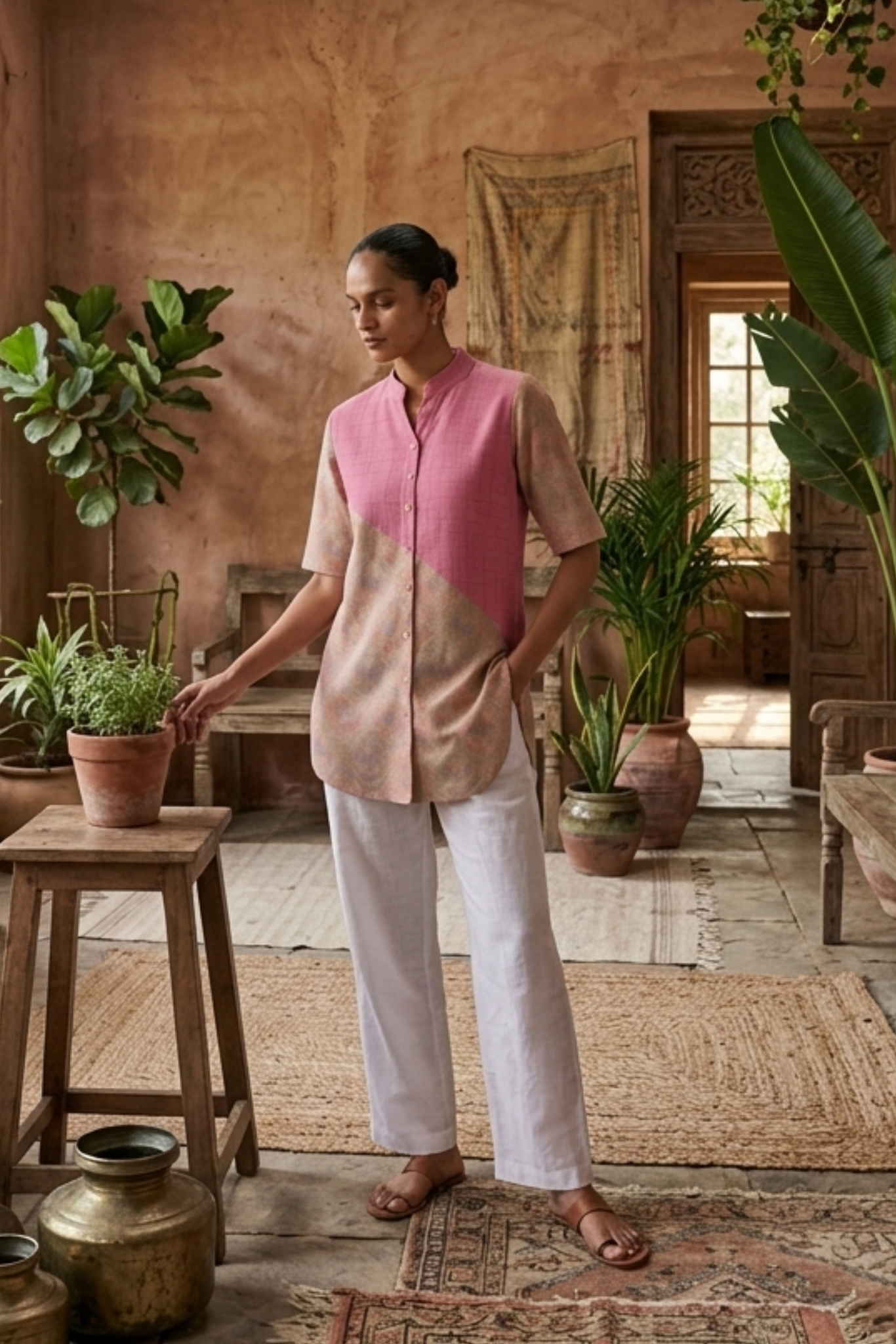 The Dakshyayani Long Line Shirt