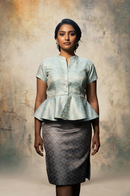 Rani Chennamma Peplum Co-ord Set