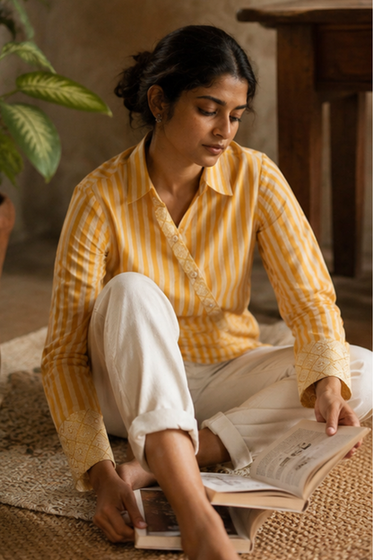 The Kamla Chaudhary Wrap Shirt