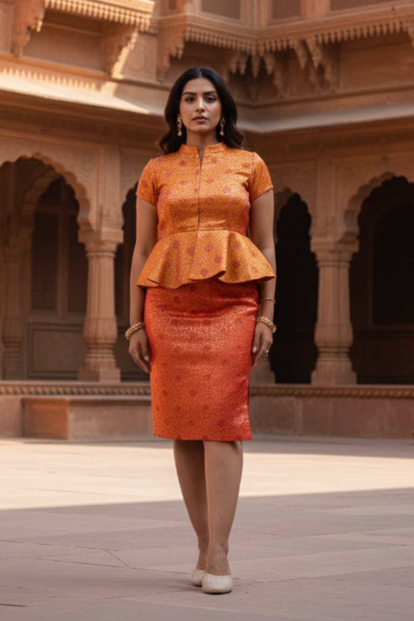 Rani Chennamma Peplum Co-ord Set