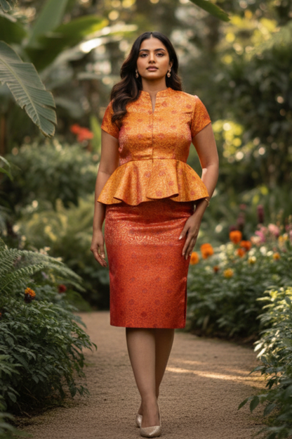 Rani Chennamma Peplum Co-ord Set